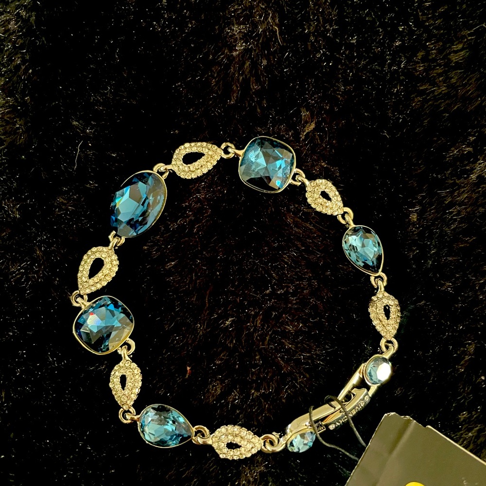 NWT Sapphire and Diamond costume bracelet